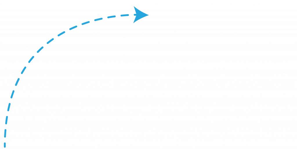 Arrow Blue pointing Right
