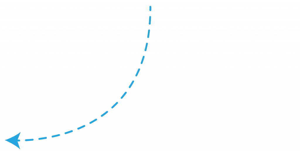 Arrow Blue Pointing Left