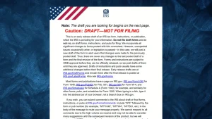 Draft Form W-9