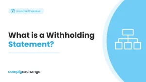What is a Withholding Statement